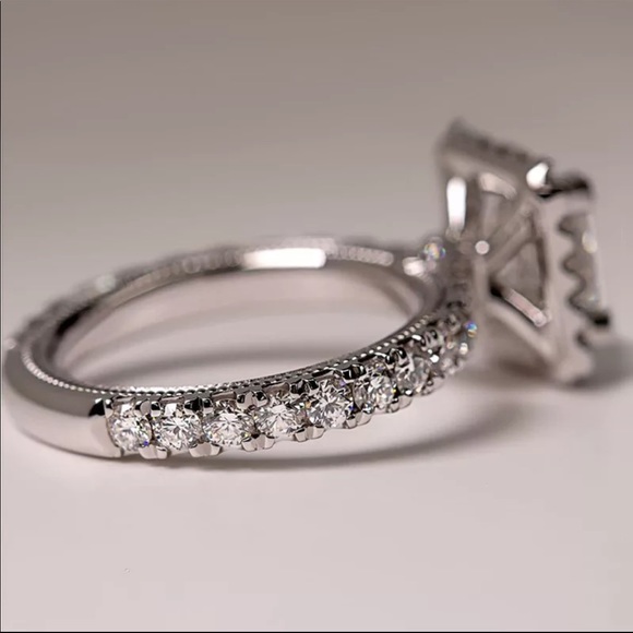 New 925 Silver Lovers Promise Diamond Ring 💍 - Picture 3 of 10